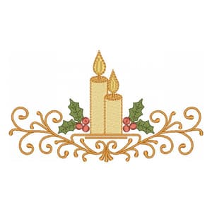 Barrado Arabesco Velas de Natal
