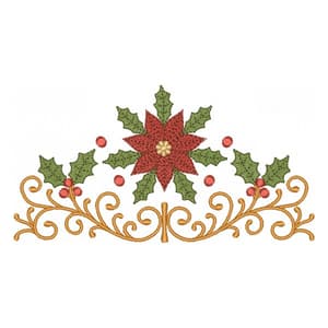 Barrado Arabesco Flores de Natal