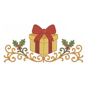 Barrado Arabesco Presente de Natal