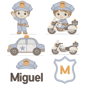  Polícia Baby Menino (Pontos Leves)