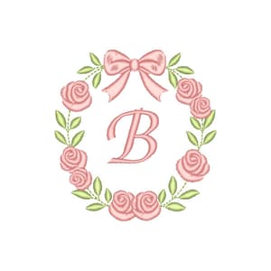 Letra em Moldura de Rosas
