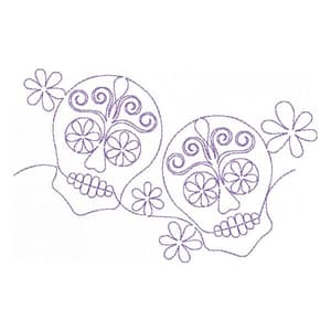 Caveira Mexicana (Quilting)