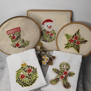  Natal Floral Estilizado (Pontos Leves)
