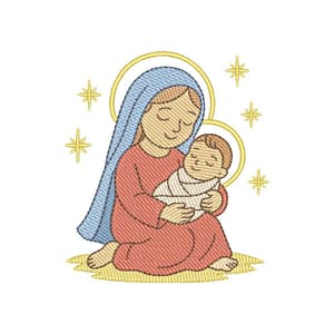 Maria com Menino Jesus (Pontos Leves)