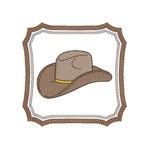 Moldura com Chapéu Country (Pontos Leves)