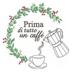 Moldura Frases com café