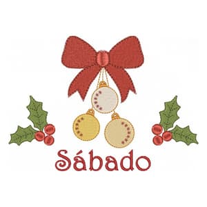 Semaninha Sábado Enfeite Bolas de Natal