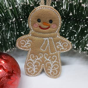 Biscoito de Gengibre de Natal (Projeto no Bastidor)