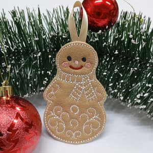 Boneco de Neve de Gengibre (Projeto no Bastidor)