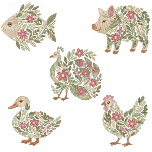  Bichinhos Florais