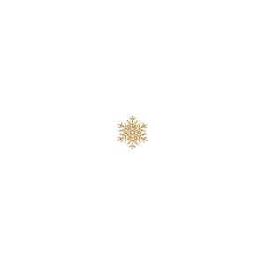 Floco de Neve Cristal Dourado