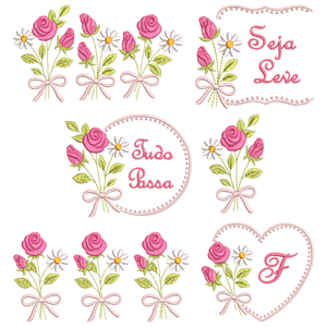  Flores e Moldura