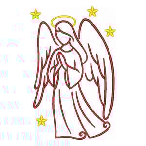 Anjo Natalino em contorno
