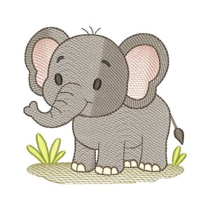 Elefante  fofinho do safari