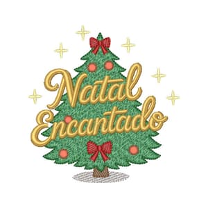 Mensagem de Natal Encantado Árvore de Natal (Pontos Leves)