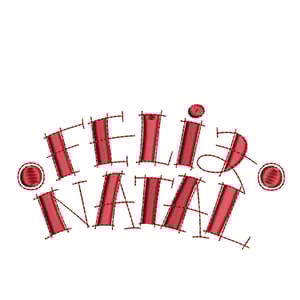 Feliz Natal Letra Maiúscula