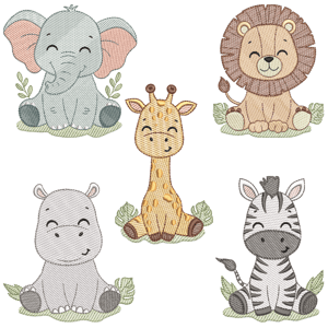  Animais Safari (Pontos Leves)