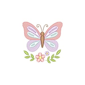 Borboleta e Flores (Pontos Leves)