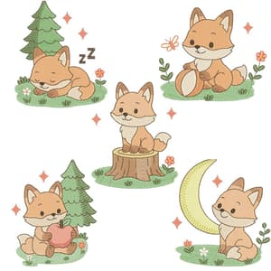  Raposa Cute do Bosque (Pontos Leves)