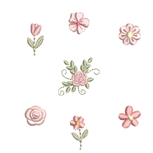  de Bordado Mini Flores