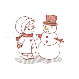 Natal Encantado Menina (Pontos Leves)