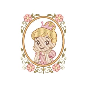 Princesa na Moldura (Pontos Leves_Aplique)