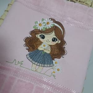 Menininha com flores (Pontos Leves)