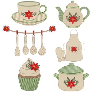  Cozinha de Poinsétia (Pontos Leves)