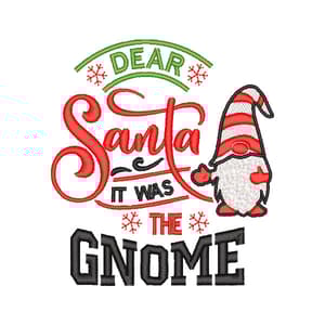 Frase de Natal Querido Papai Noel, foi o Gnomo