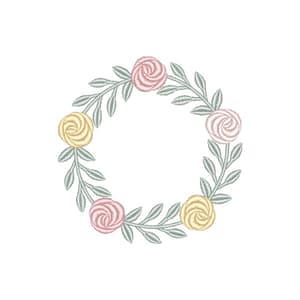 Moldura Circular Rosinhas