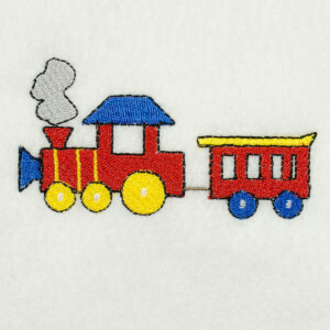 Train Embroidery Design