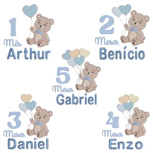  Mesversário Ursinho com Balões (Pontos Leves)