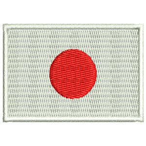 Matriz de bordado bandeira japão