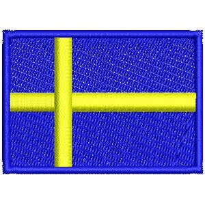 Matriz de bordado bandeira suecia