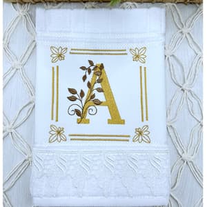  Alfabeto com Moldura e Ramos