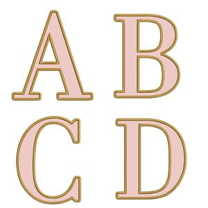  Alfabeto Bodone (Aplique)