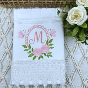  Alfabeto Moldura de Rosas