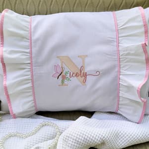  Alfabeto Floral com Borboleta e Fonte com Glifos (Pontos Leves)