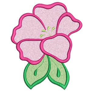 Applique Flower Machine Embroidery Design