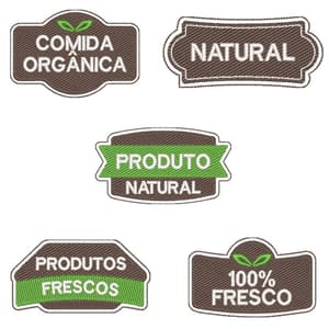  Etiquetas de Protudos Orgânicos