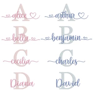  Alfabeto Monograma com Fonte Michel Elisha Script