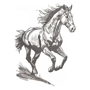 Cavalo correndo livre (Realístico)