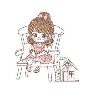 Menininha descansando (Pontos Leves)