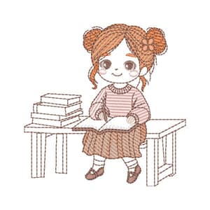 Menininha Lendo (Pontos Leves)