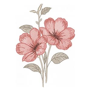 Floral de hibisco (Realístico)