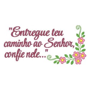 Frase religiosa - Entregue teu caminho ao Senhor