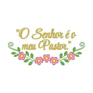 Frase religiosa - O Senhor é o meu Pastor