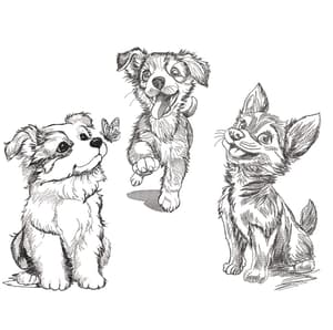  Cachorros companheiros (Realístico)