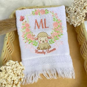 Ovelha com Flores e Nome (Pontos Leves)