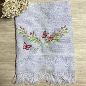 Dois Ramos de Folhas com Flores (Pontos Leves)